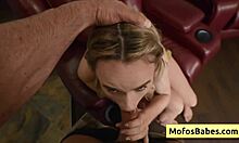 petite horny blonde khloe kingsley sucks huge dick and gets banged from behind