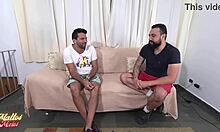 Baixinha Takes Massive Cum Bath