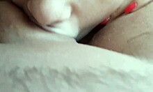Wife gives sweet kisses and pov blowjob to husband's cock