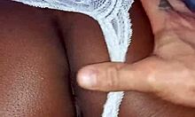 Horny Wife Substitute Jerked Off On Sofa