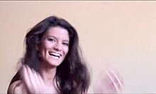 Brunette Amandine Bends in Photoshoot Fuck