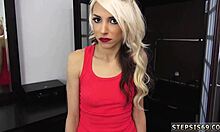 Hd teen 18+ gets anal and facial cumshot from suspended step sis