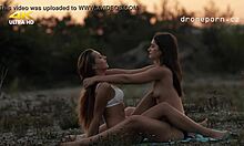 teen lesbians have sex on the grass outdoors, i watch