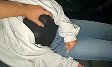 Night Drive Turns Horny In Car For Perverted Couple!