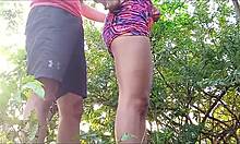 Forest walk with friend pleading for attention