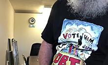 Mature woman masturbates to orgasm and cumshot