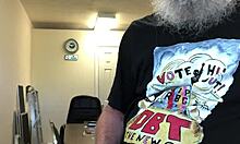 Mature woman masturbates to orgasm and cumshot