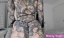 Sheer Micro Bikini Haul with Melody Radford's Athletic Curves and Blue Eyes on Display