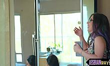 Why tease that busty beauty with scissoring?