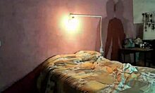 this spanish horny milf jerks off at home