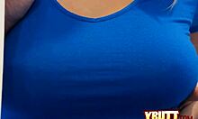 Blonde teen bends over for doggystyle close-up