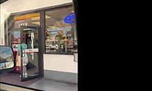 cute tatted redhead babe begged me to pound her hard in the fanbus 😈