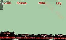 FOUR PUSSIES SHOW THEIR ASSES AND LICK MISSWICKY!