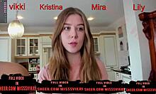 FOUR PUSSIES SHOW THEIR ASSES AND LICK MISSWICKY!