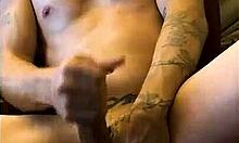 Sexy Southern Man with Tattoos Drills Petite Shaved Pussy