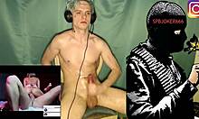 russian mafiozi unleashes huge cumshot