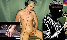 russian mafiozi unleashes huge cumshot