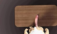 Huge White Dick on the Table, BWC Power!