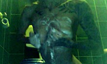 Blonde Body Full Of Cream In The Toilet!