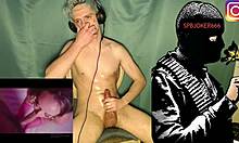 russian mafiozi unleashes huge cumshot