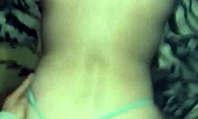 my boyfriend gives it to me doggystyle in thong and panties