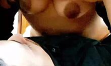 latina teen bent over on office floor for doggystyle cum