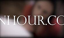 Kenna James touches her small tits while masturbating from multiple angles