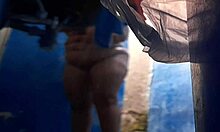 Hey, my curvy stepmom loves shower play so much! She’s always touching herself there.