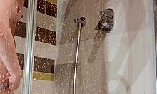 Teen Uses Dildo In Shower For Self-Pleasure