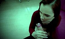 horny stepsister sucks stepbro and swallows jizz