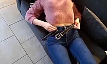 Mi Tia Gives Me a Wild Handjob at Home