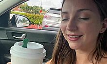 Teen Girlfriend Macy Meadows Flashes for Public Sex at Mall