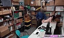 Gal Ivi Caught Shoplifting Gets Punished With Huge Monster Cock!