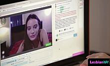 Small Tits Babe Squirting from Lesbian Pussy Eating 😍