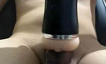 I Stroke My Monster Cock on Webcam Before Showering