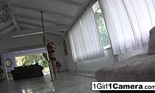 Sexy busty Natasha Nice masturbates her pussy and ass close-up!