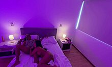 Stepmom shares bed for anal creampie!