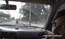 Бюстова латино частен детектив чукана от клиент за екстра пари