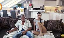 Daddy4k Gf Seduces Old Daddy While Boy Works