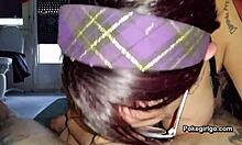 Amateur babe passionately fucks and takes cum in mouth