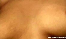 Mature wife slowly fingers her pussy in solo masturbation session