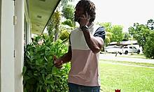 Stepbro's Girlfriend Jackie Hoff Deepthroats Fat Cock in Hardcore Group Action