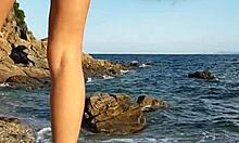 Latina Inserts Pebbles On Public Beach