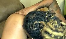 Watch this ebony teen get her pussy licked from behind?