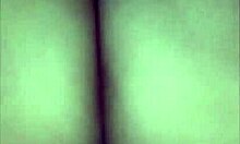 Woman In Red Dress Prepares For Evening Out