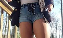 Messy outdoor desperation in public