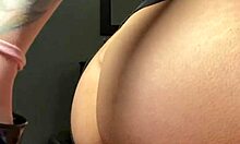 Ki-sim drills own ass deep with thick dildo