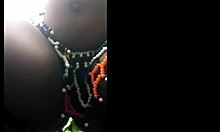 Msanzi ebony babe exposes pussy in the forest