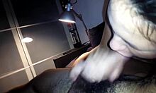 my ex girlfriend showed up and gave an amazing blowjob, sucking deep and hard