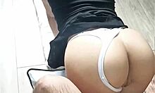 New Year Schoolgirl Gets Tremendous Ass Penetration Standing